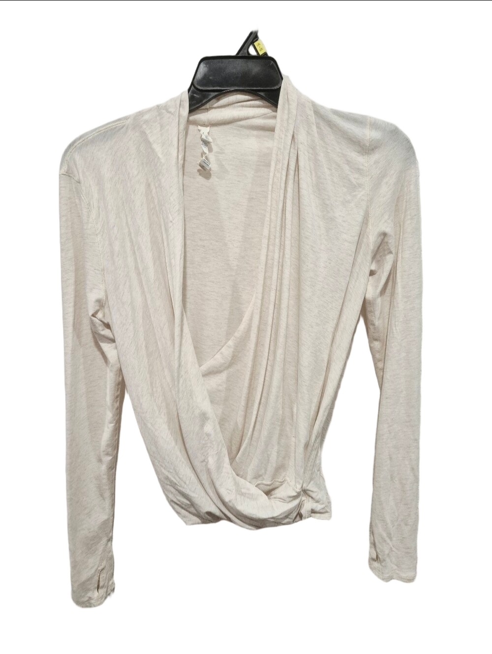 Lululemon Radiant Long Sleeve Heathered Angel White
